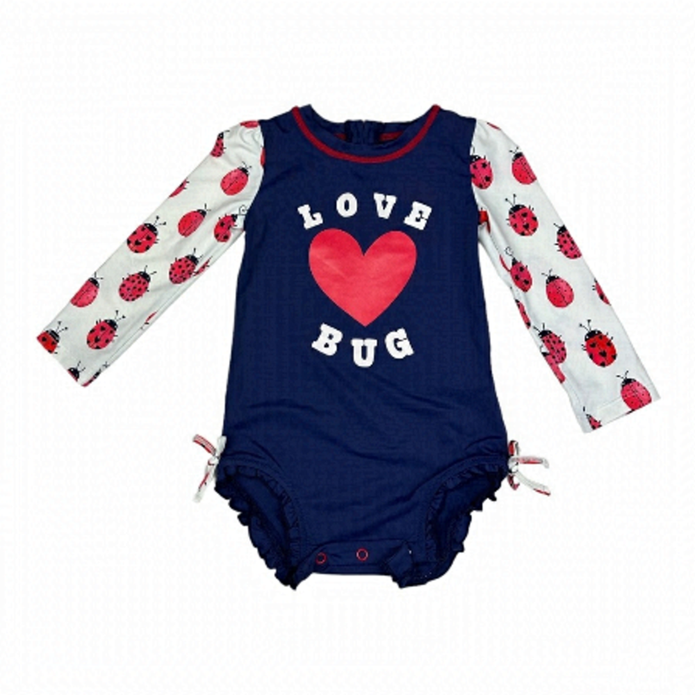 Hatley Love Bug Swimsuit Size 12-18 Months